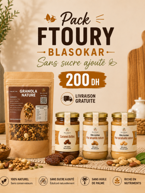 Pack petit déjeuner sans sucre BLASOKAR Ftoury