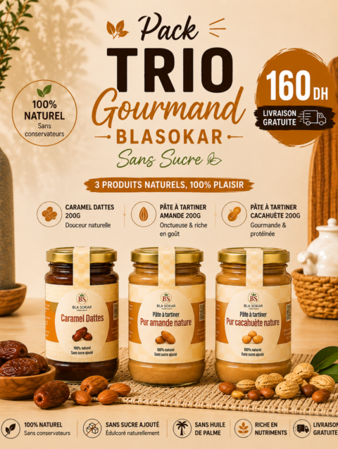 Pack Trio Gourmand sans sucre ajouté BLASOKAR